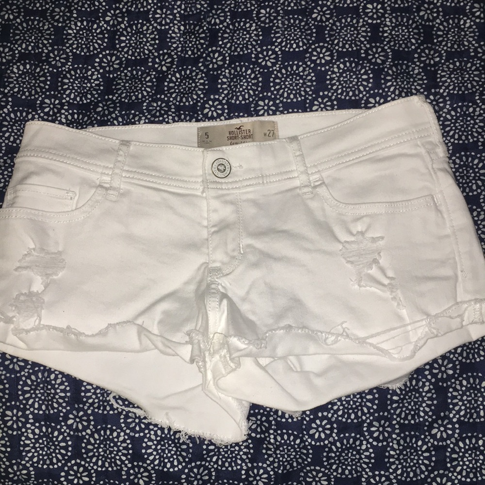 Low Rise white shorts